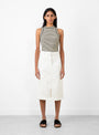 Raya Skirt White by Rachel Comey at Couverture and The Garbstore front profile