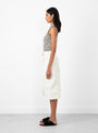 Raya Skirt White by Rachel Comey at Couverture and The Garbstore side profile 