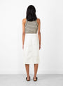 Raya Skirt White by Rachel Comey at Couverture and The Garbstore back profile