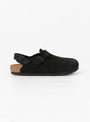 Tokio Suede Sandal Black by Birkenstock at Couverture and The Garbstore