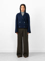 Jamilah Jacket Navy by Christian Wijnants at Couverture and The Garbstore 