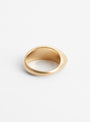 Flat Oval Ring Gold Plated by Helena Rohner at Couverture and The Garbstore 