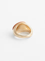 Gold Plated Brass Ring Gold by Helena Rohner at Couverture and The Garbstore reverse 
