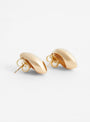Organic Shape Earrings Gold Plated