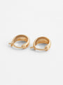Small Hoops Gold Plated by Helena Rohner at Couverture and The Garbstore revere shot 