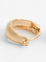 Small Hoops Gold Plated by Helena Rohner at Couverture and The Garbstore close up 