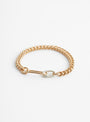 Chain With Link Bracelet Gold Plated by Helena Rohner at Couverture and The Garbstore 