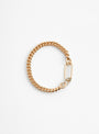 Chain With Link Bracelet Gold Plated by Helena Rohner at Couverture and The Garbstore top shot 