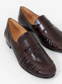 Ruched Loafer Leather Morgano by Rejina Pyo at Couverture and The Garbstore close up