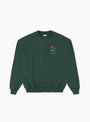Semiconductor Multi Logo Sweatshirt Forest Green by Arnold Park Studios at Couverture and The Garbstore