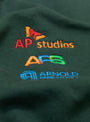 Semiconductor Multi Logo Sweatshirt Forest Green by Arnold Park Studios at Couverture and The Garbstore up close 