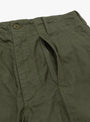Brushed Herringbone Fatigue Pant Olive by Engineered Garments at Couverture and The Garbstore side entry 