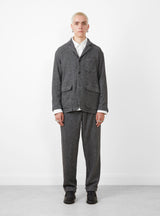 Wool Herringbone Loiter Jacket Grey by Engineered Garments 