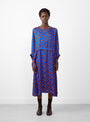 Chewing Dress Rust Blue Chess by Henrik Vibskov at Couverture and The Garbstore 
