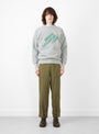 Friday Sweatshirt Heather Grey by TDR at Couverture and The Garbstore full model