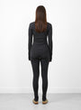 Amy Leggings Dark Grey Melange by Skall Studio at Couverture and The Garbstore rear shot