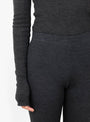Amy Leggings Dark Grey Melange by Skall Studio at Couverture and The Garbstore close up