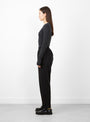 Abby Pants Black by Skall Studio at Couverture and The Garbstore side profile