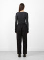 Abby Pants Black by Skall Studio at Couverture and The Garbstore rear shot