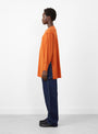 Long Sleeve Ribbed Top Orange by BEAMS BOY at Couverture and The Garbstore side profile