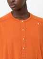 Long Sleeve Ribbed Top Orange by BEAMS BOY at Couverture and The Garbstore close up