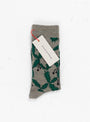 Sing Leaf Socks Grey by Mina Perhonen at Couverture and The Garbstore pair 
