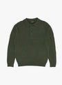 Knit Polo 9G Green by Beams Plus at Couverture and The Garbstore 