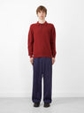 Knit Polo 9G Burgundy by Beams Plus at Couverture and The Garbstore on model