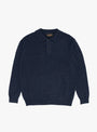 Knit Polo 9G Navy by BEAMS Plus at Couverture and The Garbstore 