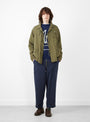 Noragi Jacket Olive by TDR at Couverture and The Garbstore on model 