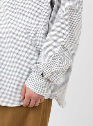 Tech Regular Collar Shirt White & Black by Daiwa Pier39 