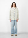 Ivan Longsleeve Shirt Ash by Pilgrim Surf + Supply at Couverture and The Garbstore on model 