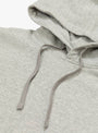 Bennie Fisherman Hoodie Heather Grey by Pilgrim Surf + Supply at Couverture and The Garbstore close up