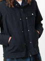 Max Trucker Jacket Navy by Pilgrim Surf + Supply at Couverture and The Garbstore close up