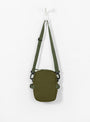 Cordura Mini Shoulder Bag Olive by Gramicci at Couverture and The Garbstore rear 
