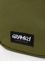 Cordura Mini Shoulder Bag Olive by Gramicci at Couverture and The Garbstore close up