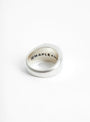 Duppy Signet Ring Silver by Maple at Couverture and The Garbstore hallmarking