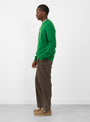 Shaggy Bear Jumper Green Star by Howlin at Couverture and the Garbstore Model Side