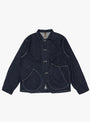M 11.5oz x 8oz Ringoman Coverall Indigo KAPITAL (front) at Couverture & The Garbstore