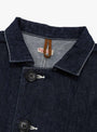 M 11.5oz x 8oz Ringoman Coverall Indigo KAPITAL (pocket detail) at Couverture & The Garbstore