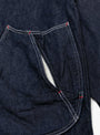 M 11.5oz x 8oz Ringoman Coverall Indigo KAPITAL (pocket detail) at Couverture & The Garbstore