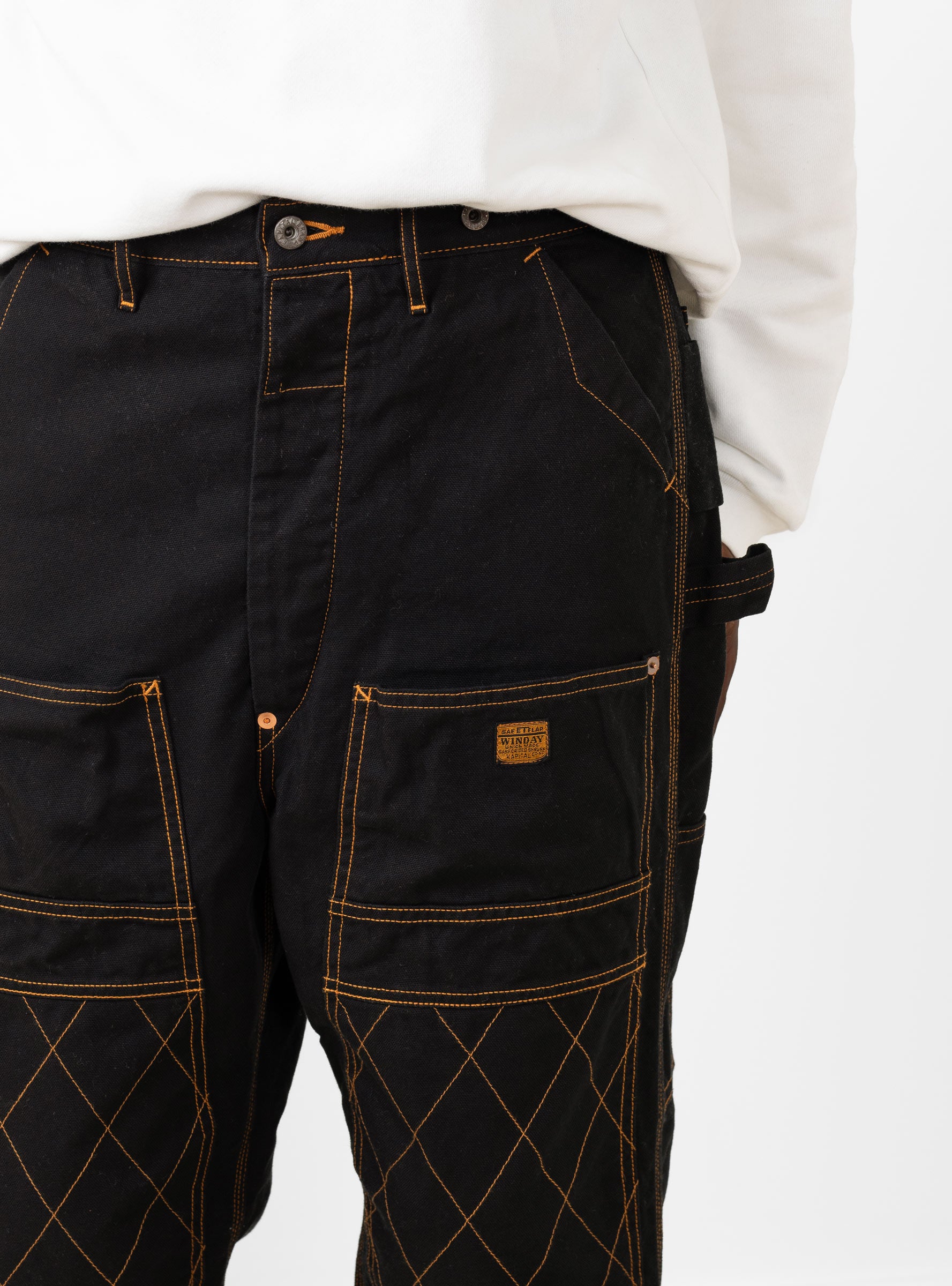 Light Canvas Lumber Pants Black By Kapital Couverture The Garbstore light-canvas-lumber-pants-black-by-kapital-couverture-the-garbstore
