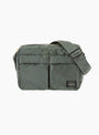 New TANKER Sling Bag W-Zip Sage Green by Porter Yoshida & Co at Couverture and The Garbstore front 
