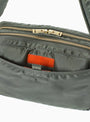 New TANKER Sling Bag W-Zip Sage Green by Porter Yoshida & Co at Couverture and The Garbstore rear 