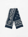 Linen Rayon Bandana Kesa Scarf Navy by Kapital at Couverture and The Garbstore full scarf