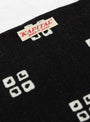 Linen Rayon Bandana Kesa Scarf Black by Kapital at Couverture and The Garbstore close up
