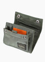 Bio-Nylon TANKER Pocket Wallet Medium Sage Green by Porter Yoshida & Co at Couverture and The Garbstore 