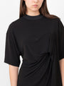 High Twist Smooth Jersey Top Black by TOGA at Couverture and The Garbstore close up
