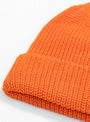 Cozy Chunky Beanie Orange by ROTOTO at Couverture and The Garbstore close up 