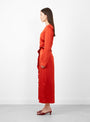 Fontes Dress Tomato by Rachel Comey at Couverture and The Garbstore model side profile